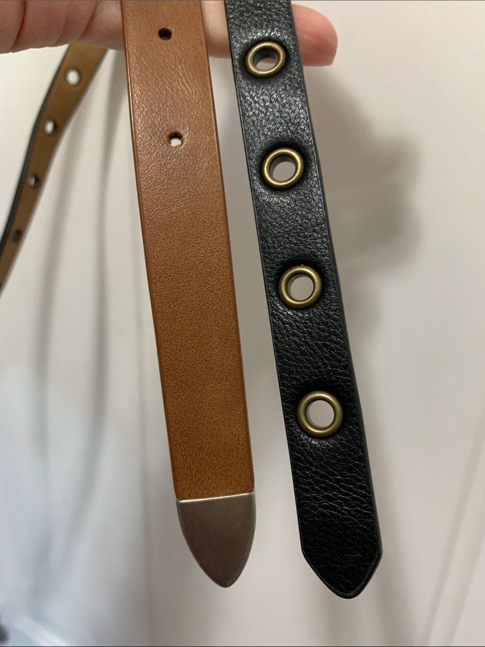 3/$15 NWT Universal Thread 2Pack Brown and Black Faux Leather Belts Size Large - Picture 5 of 5